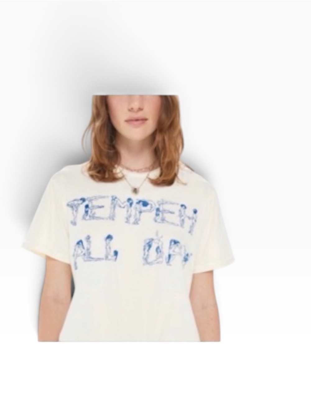 NWT/ $98 MOTHER "Tempeh all Day" Teel Blue Print/ Size Medium